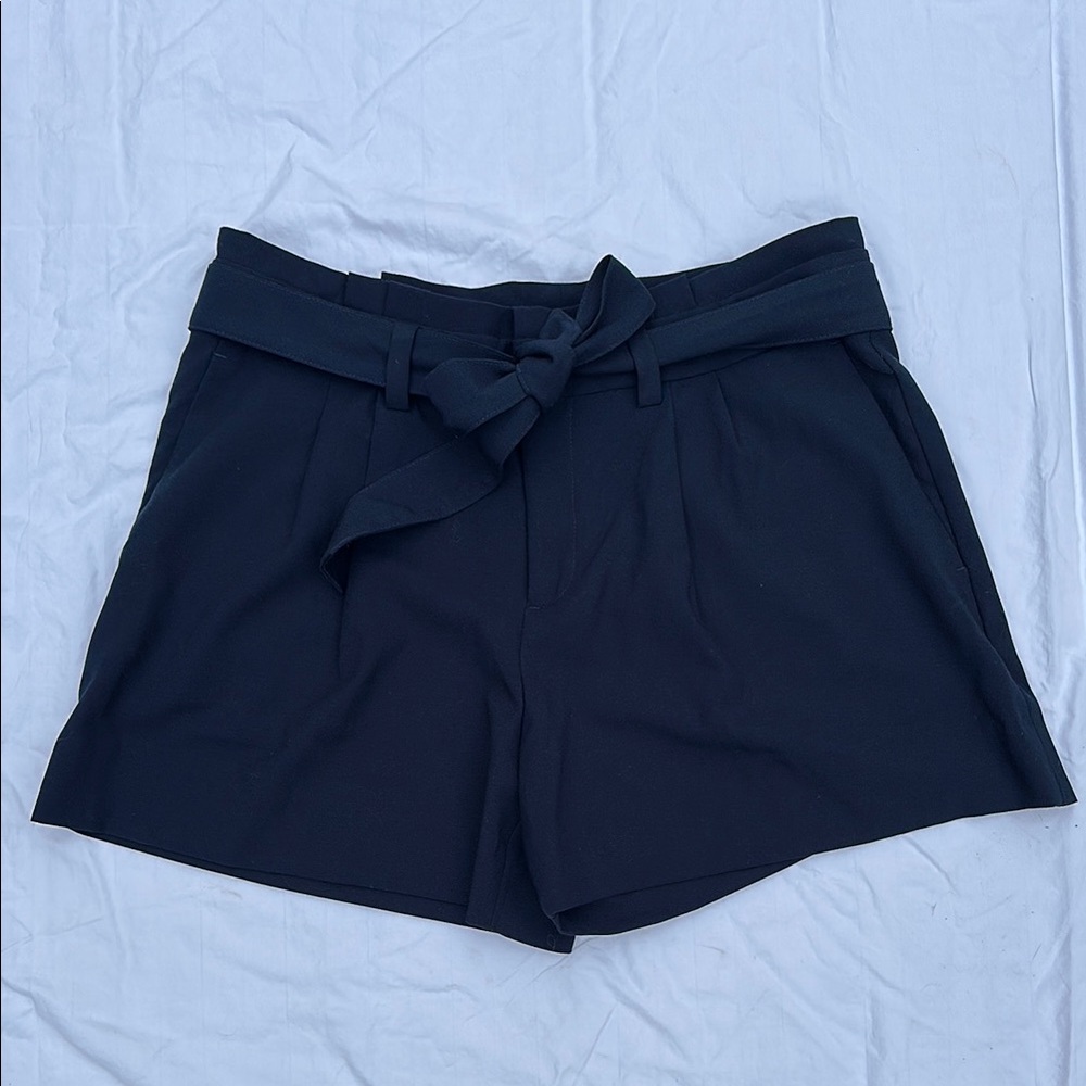 Banana Republic Navy High Waist Shorts with Tie-Waist